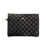 Scout Midi Quilted Black Pouch Perfect