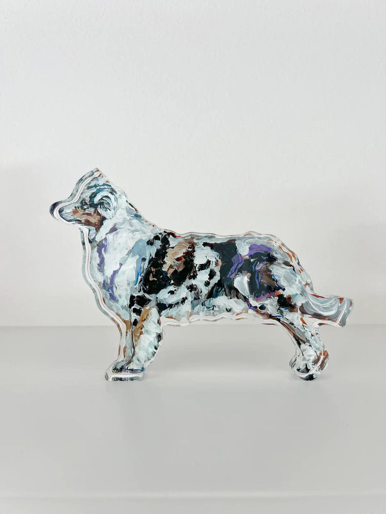 Chelsea McShane Art Australian Shepherd Acrylic Block