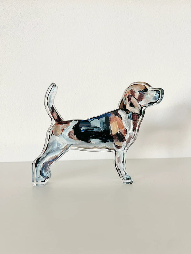 Chelsea McShane Art Beagle Acrylic Block