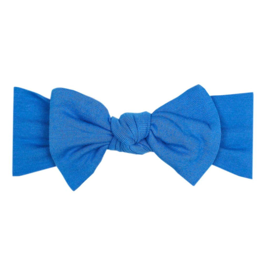 Blueberry Knit Headband Bow