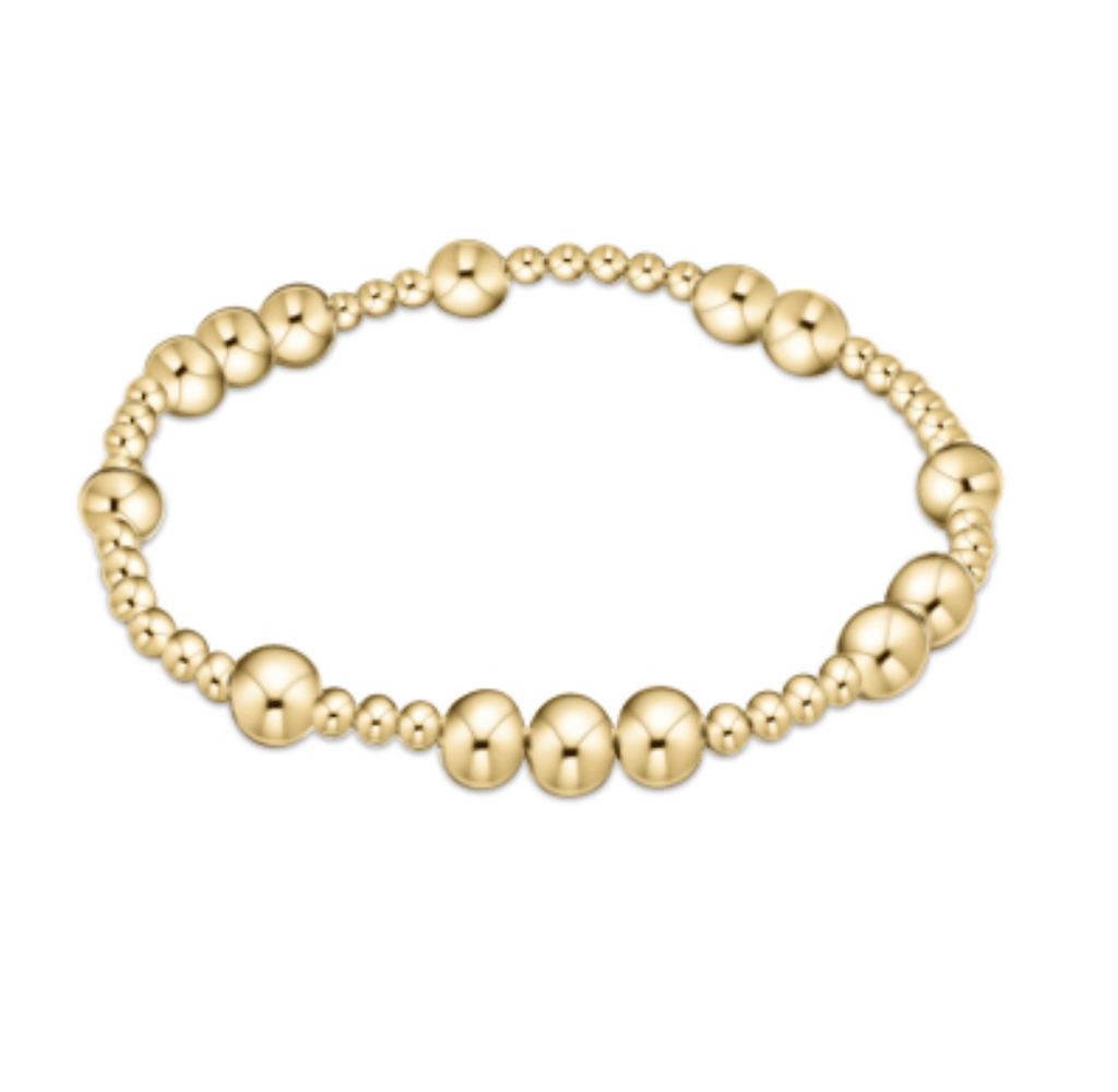 hope unwritten 6mm bead bracelet - gold main image 1