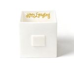 White Small Dot Medium Mini Nesting Cube