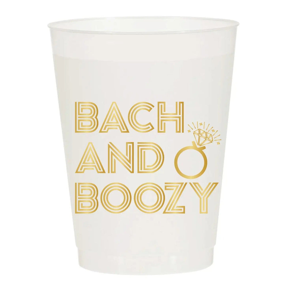 Bach & Boozy Ring Frosted Cups-Set of 6