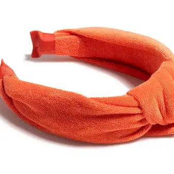Knotted Terry Orange Headband