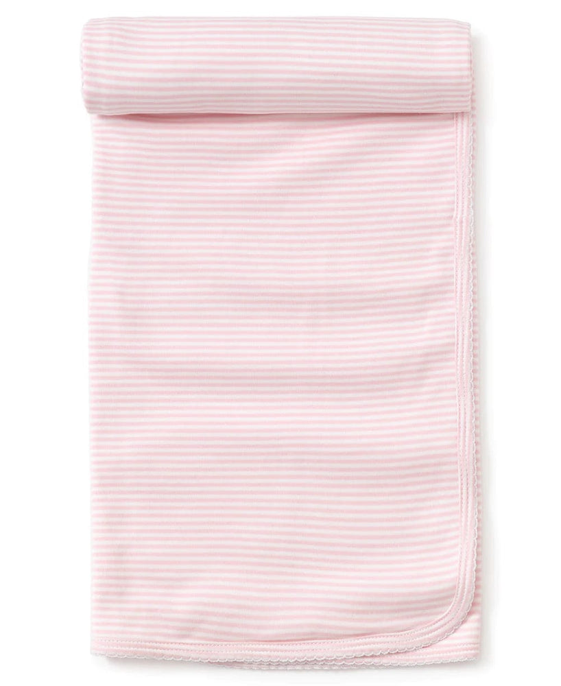 Kissy Kissy Pink Stripes Blanket