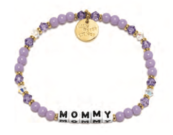 Little Words Project Mommy-Lavender Garden Bracelet