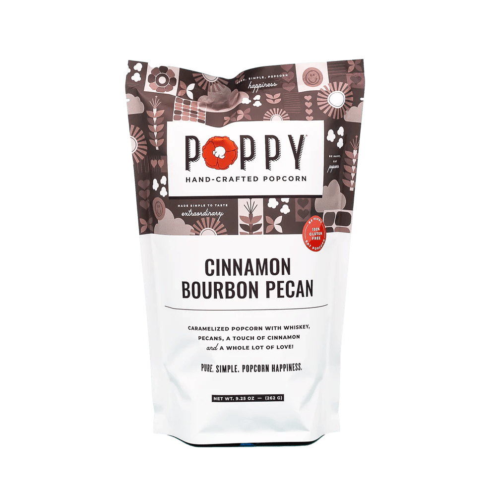 Poppy Popcorn Cinnamon Bourbon Pecan Poppy Popcorn