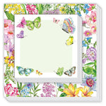 Garden Floral & Butterflies Notepad Duo
