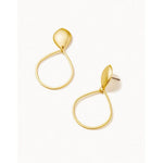 Spartina Droplet Gold Earrings