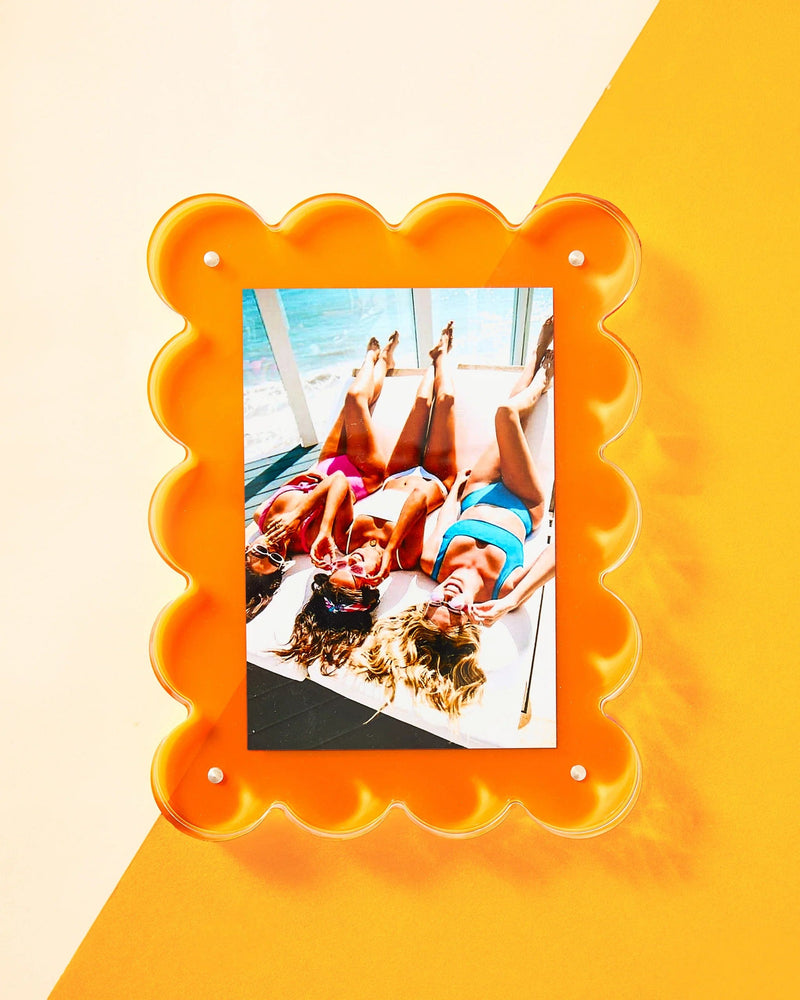 Tart By Taylor Neon Orange Acrylic Frame