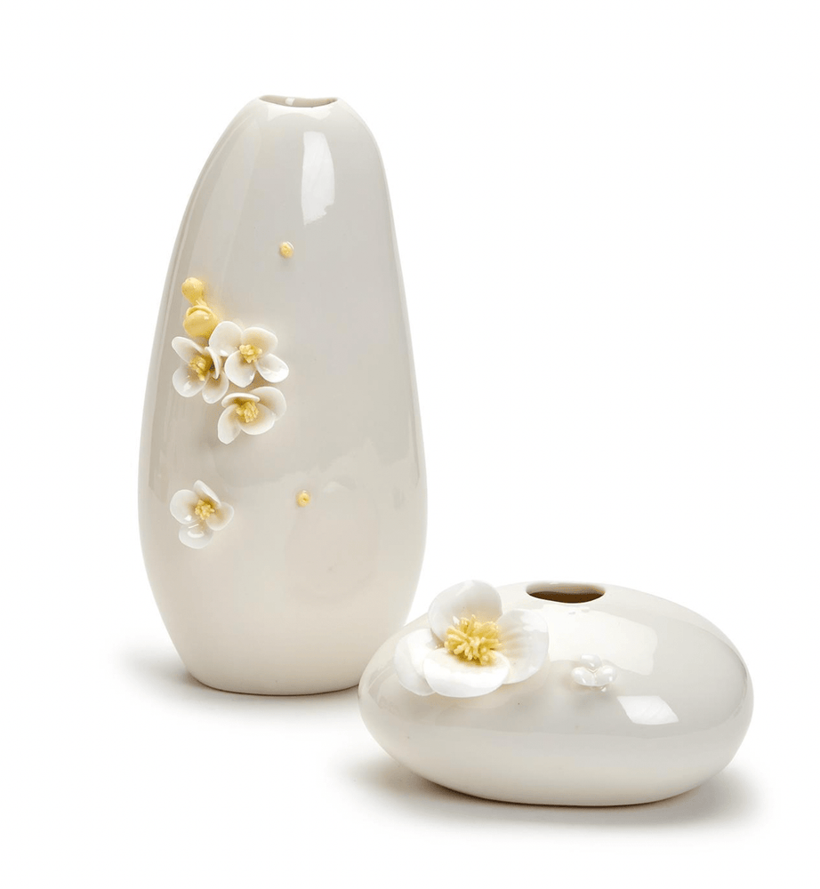 White Hydrangea Vase