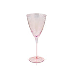 Luster Pink Wine Glass