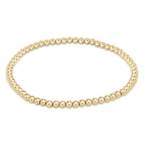 Gold 3mm Bead Bracelet