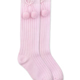 Jefferies Socks Toddler Pink Pom Pom Socks