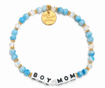 Boy Mom Blue Little Words Project Bracelet