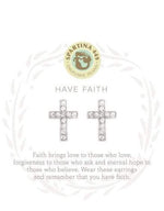 Have Faith Silver Sea La Vie Earrings