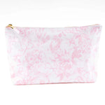 Pink Bow Toile Travel Cosmetic