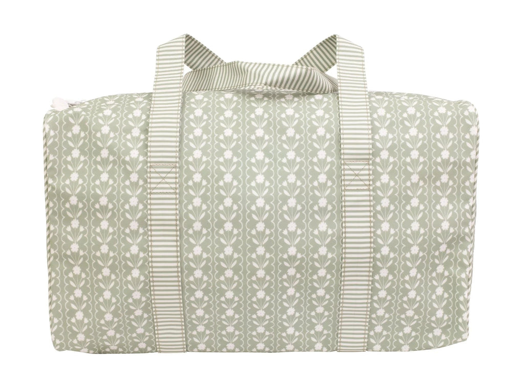 Sage Floral Duffle Bag