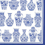 Boston International Blue & White Urn Cocktail Napkins