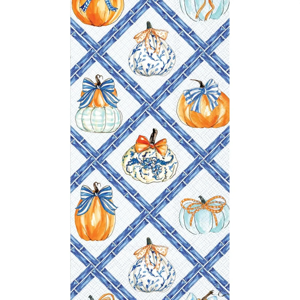 Boston International Chinoiserie Pumpkin Topiary Guest Towels