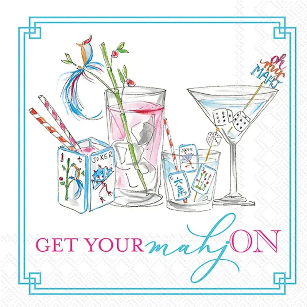 Mahjong Drinks Cocktail Napkins