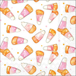 Pink Candy Corn Cocktail Napkins