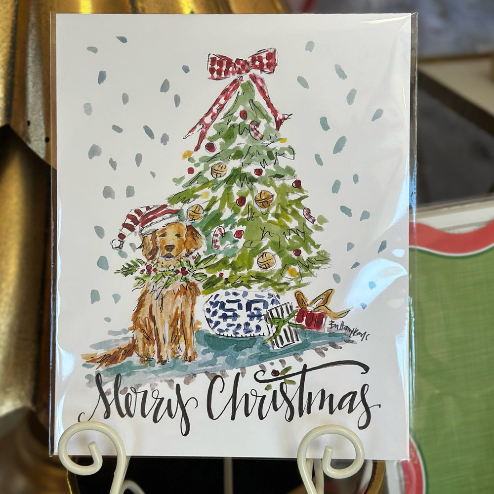 Brittany Rawls Christmas Pup Print