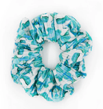 Brooks Avenue Fern Blue Scrunchie