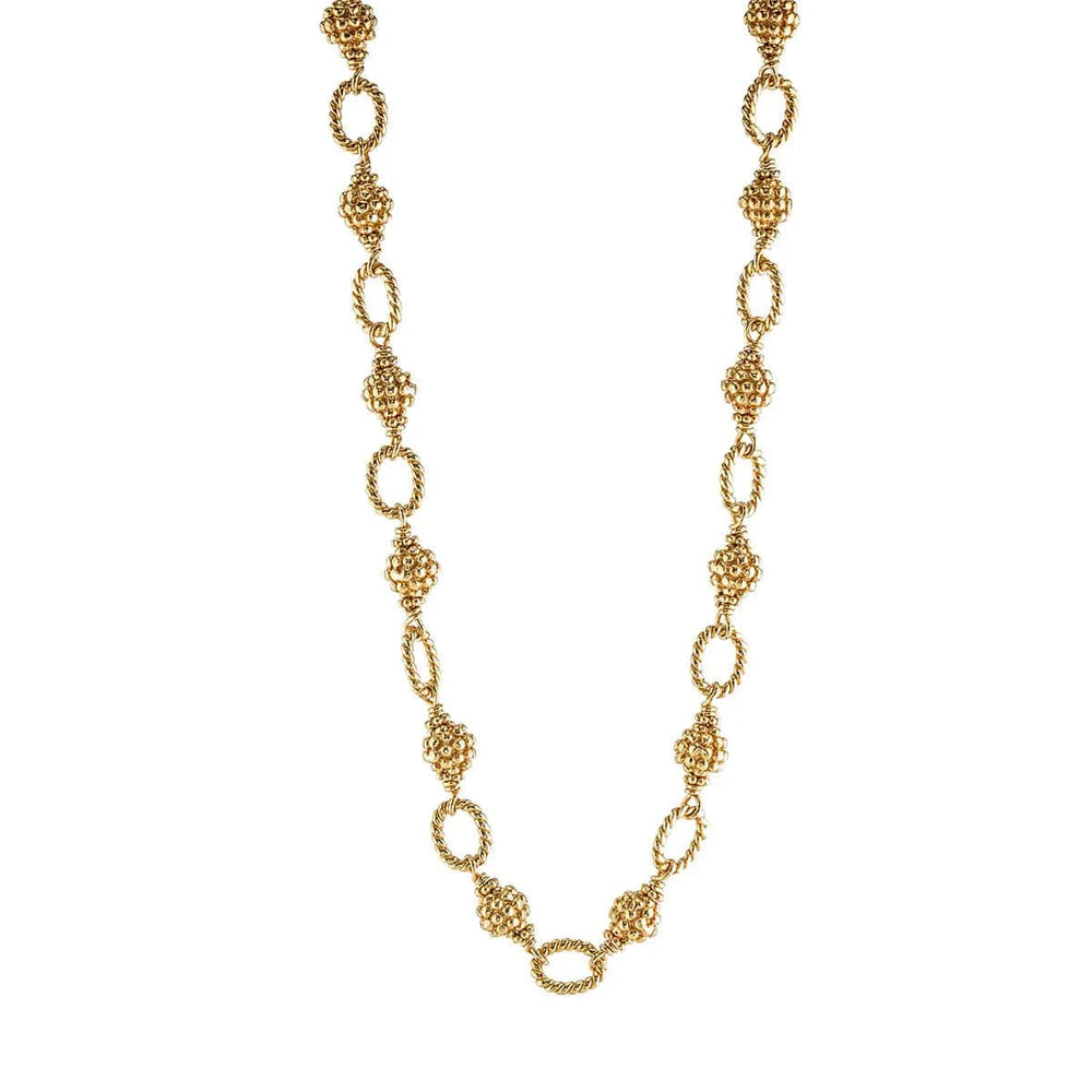 Berry & Bead Gold 24" Chain Necklace