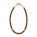 Capucine De Wulf Earth Goddess Teak Single Strand Necklace