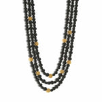 Ebony Berry 3-Strand Necklace