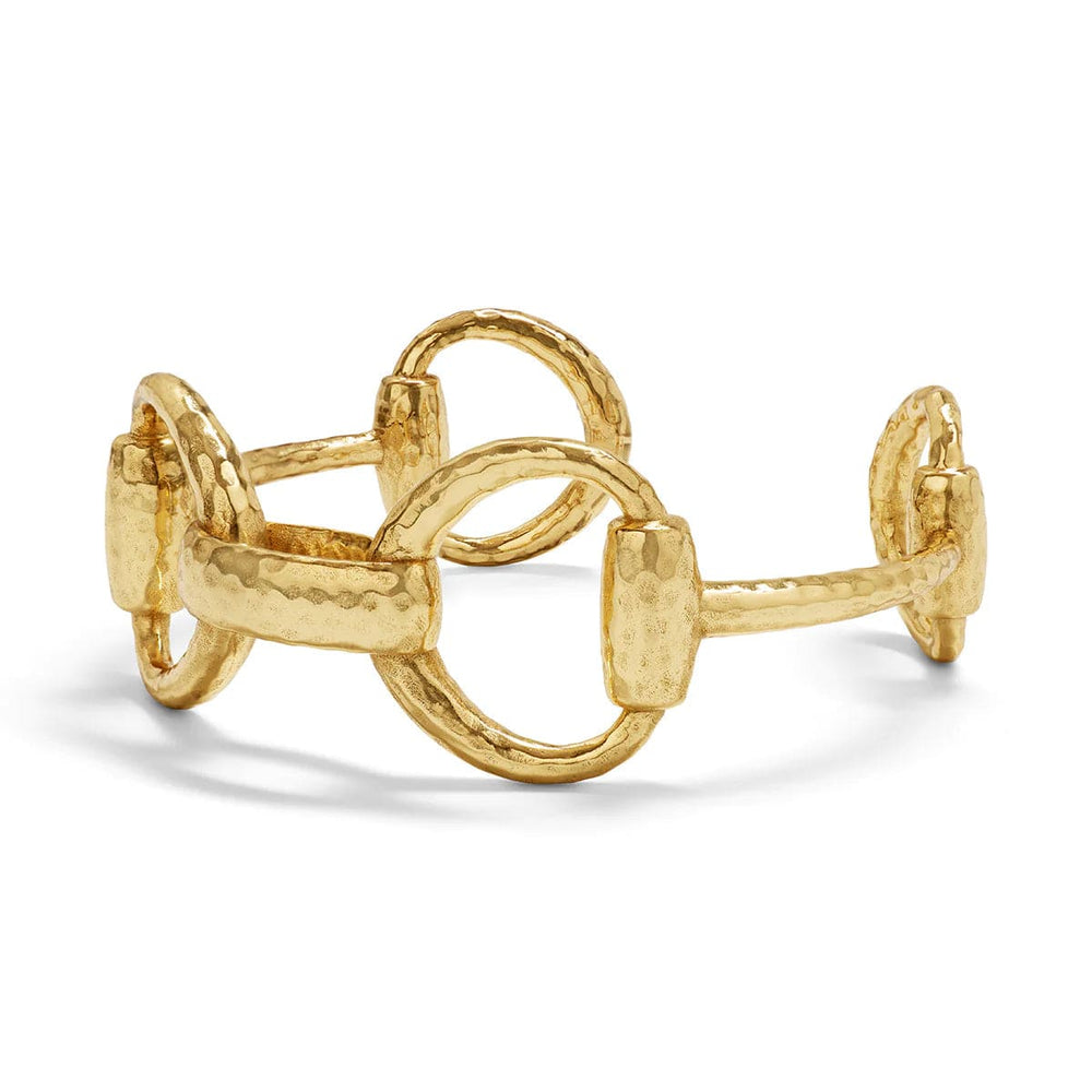 Equestrian Snaffle Bit Link Gold Cuff