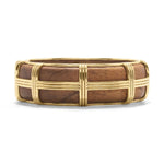 Gaia M/L Hinged Teak Bangle