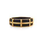 Gaia S/M Ebony Hinged Bangle