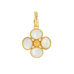 Mother of Pearl Berry Clover Double Sided Pendant