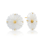 Mother of Pearl Mermaid Garden Stud Earrings
