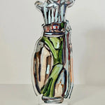 Golf Clubs Acrylic Block