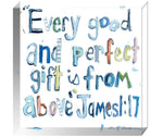 Chelsea McShane Art James 1:17 Blue Acrylic Block