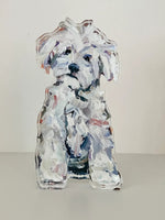Chelsea McShane Art Maltipoo White Acrylic Block