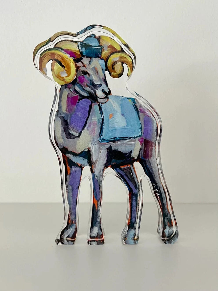 North Carolina Ram Acrylic Block