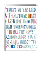 Chelsea McShane Art Proverbs Pink 5x7 Acrylic Block