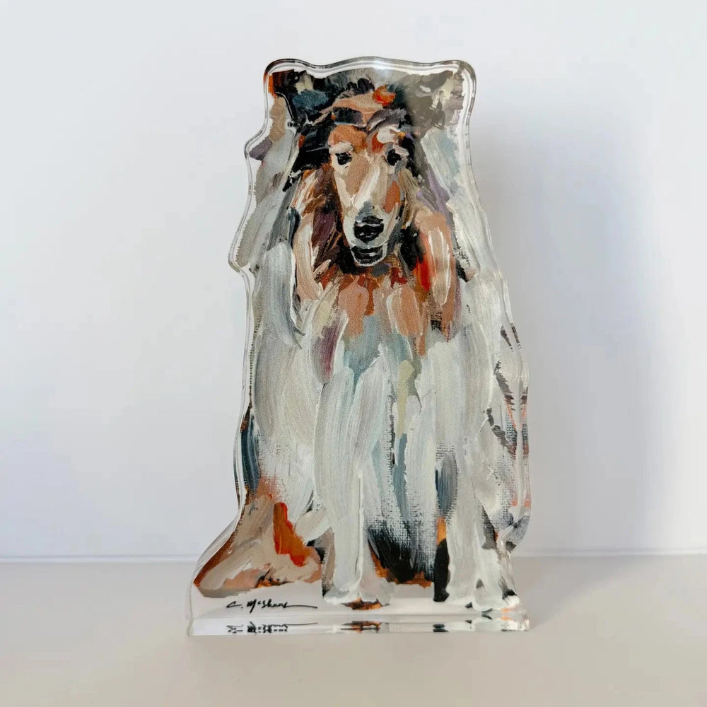 Rough Collie Acrylic Block