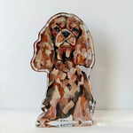 Ruby Cavalier King Acrylic Block
