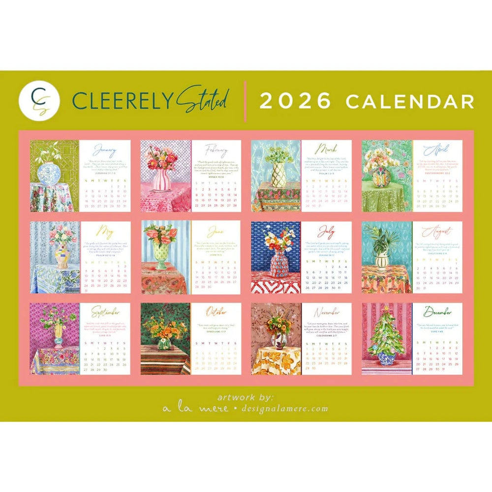 Cleerely Stated Cleerely Stated 2026 Calendar Set