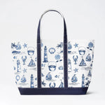Seaside Toile Tote