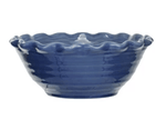 Creative Co-op Blue 10" Scalloped Bowl