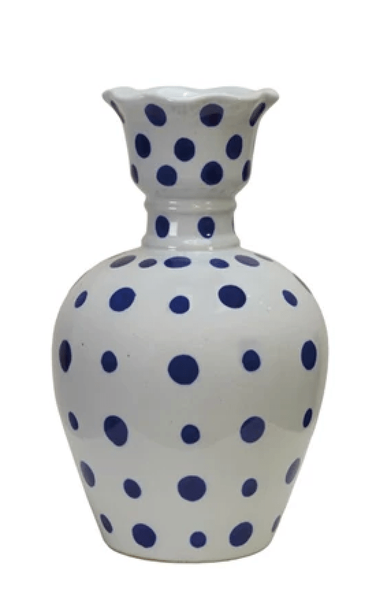 Blue Dot Vase