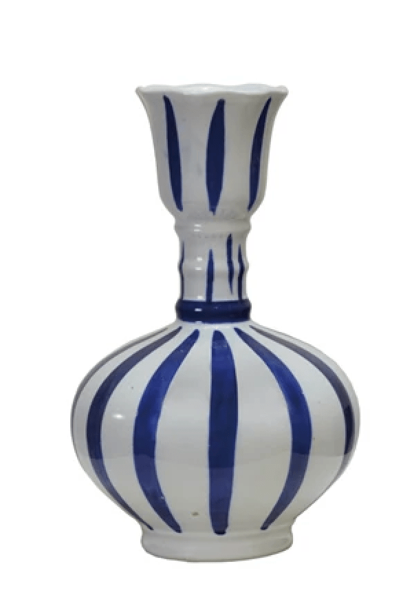Blue Stripe Medium Vase