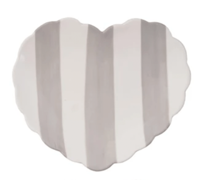 Gray Heart Dish