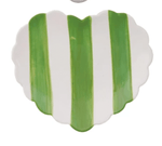 Creative Co-op Green Heart Dish